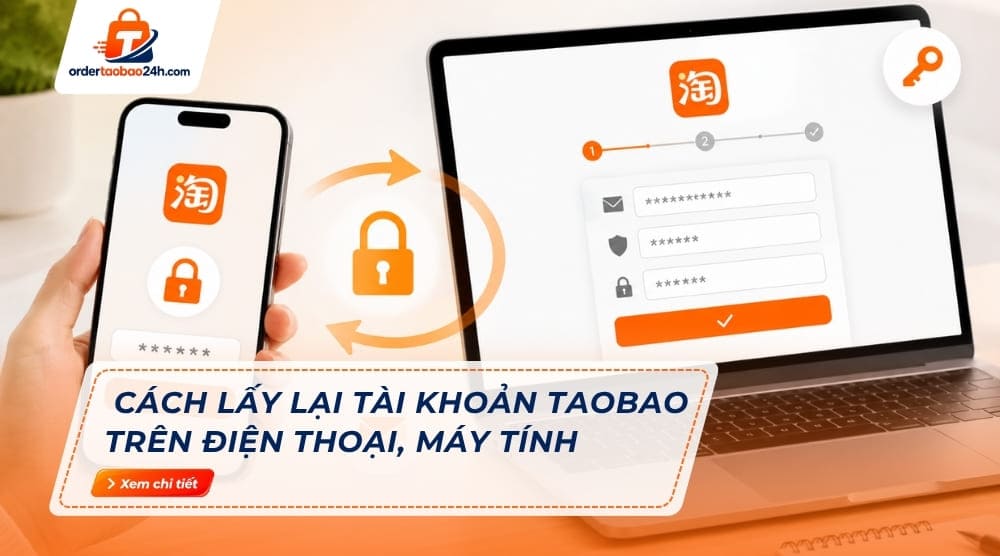 #2 Cách lấy lại tài khoản Taobao trên điện thoại, máy tính