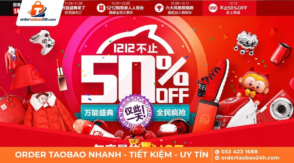 Cách mua hàng Taobao tận dụng chương trình sale