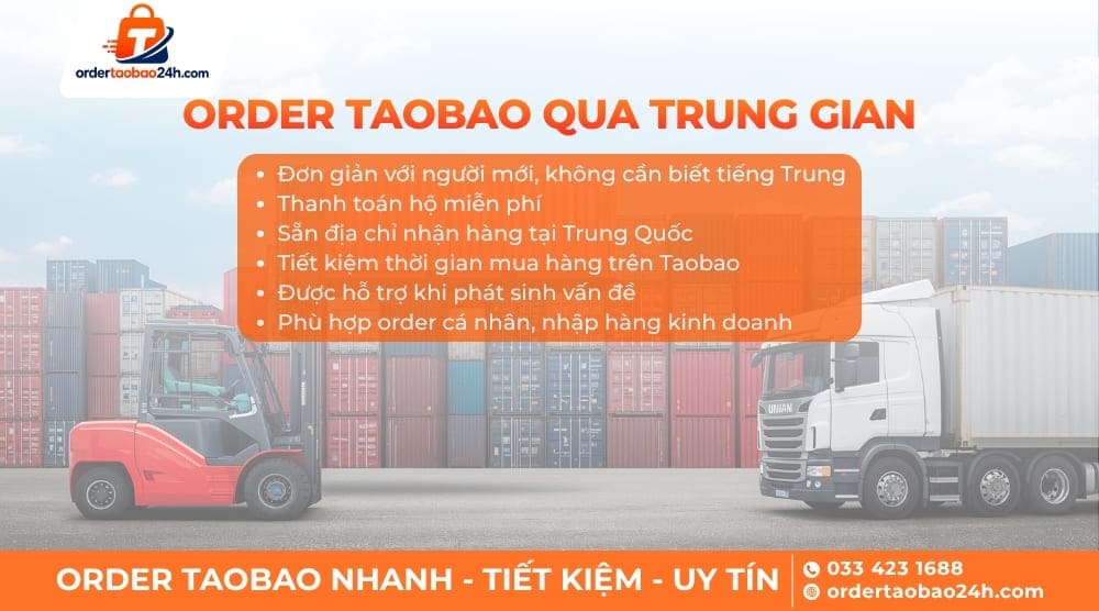 Cách mua hàng Taobao về Việt Nam qua trung gian
