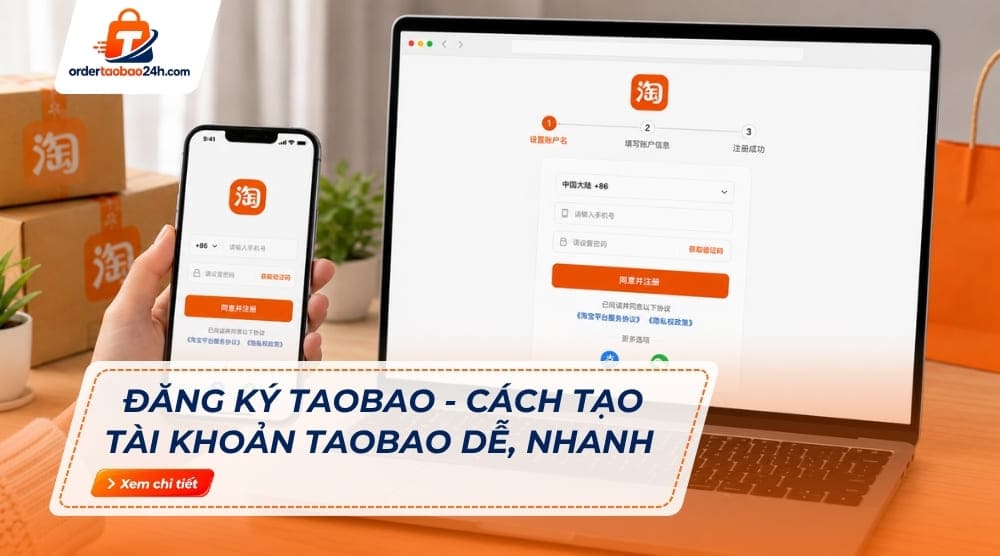 Cách tạo tài khoản Taobao