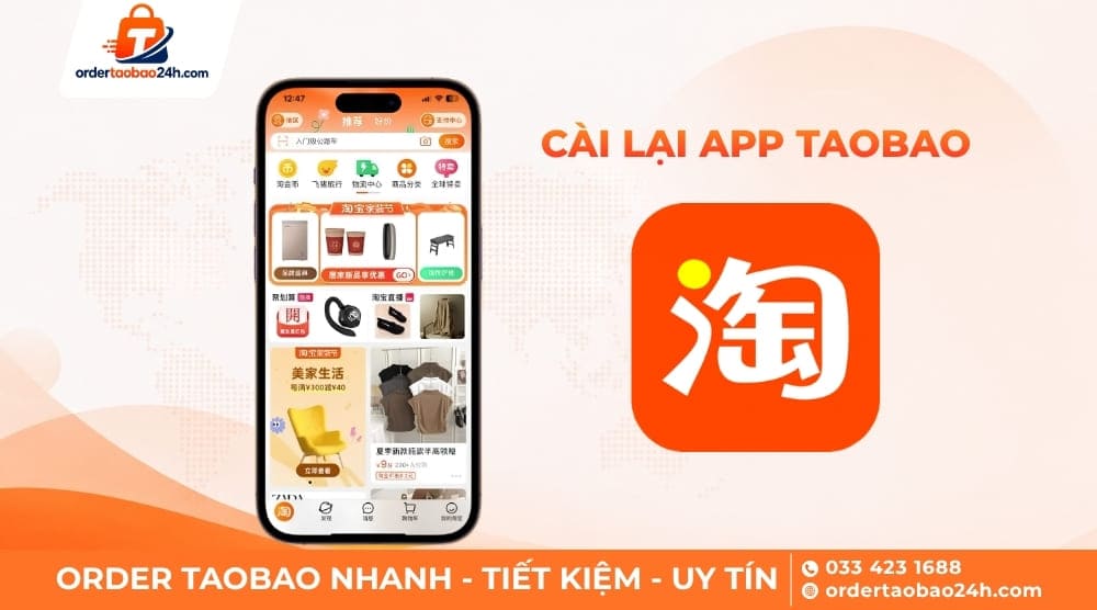 Cài đặt lại Taobao xử lý lỗi bị chặn