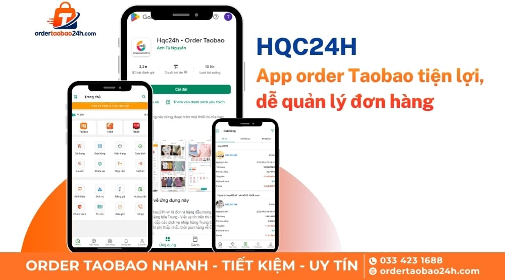 HQC24H - App order vận chuyển hàng Taobao tiện lợi