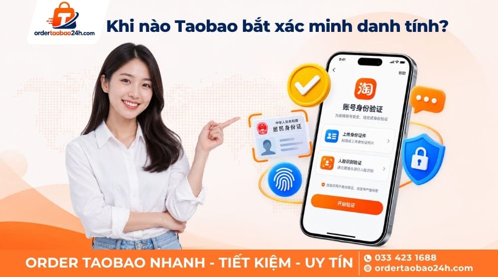 Khi nào Taobao bắt xác minh danh tính