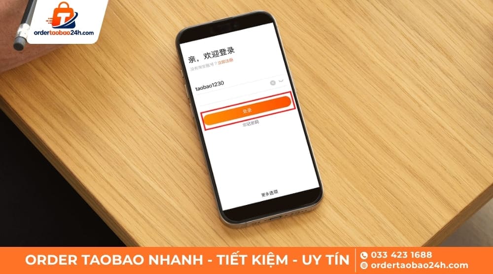Khôi phục thông tin tài khoản Taobao