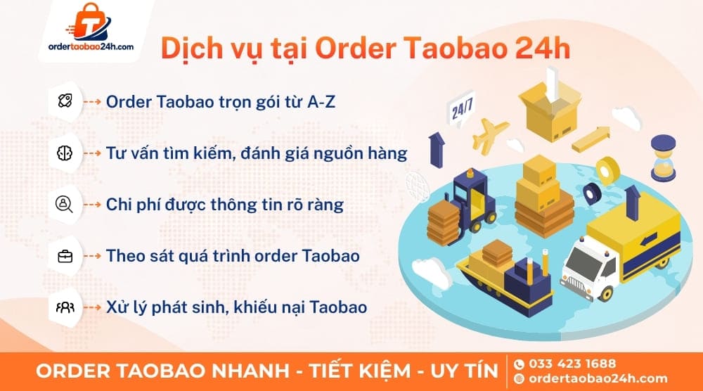 Lợi ích mua hàng tại trung gian order Taobao uy tín