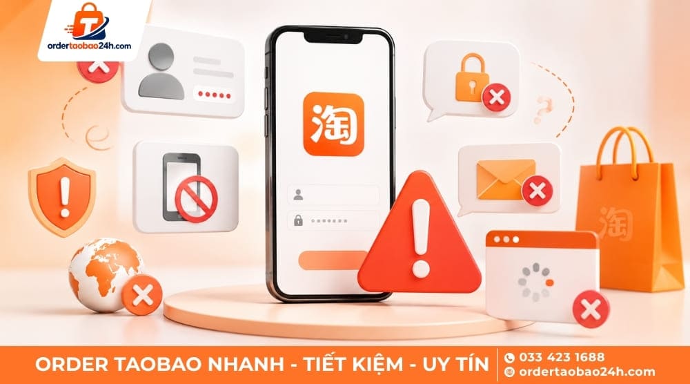 Lỗi thường gặp khi đăng ký tài khoản Taobao
