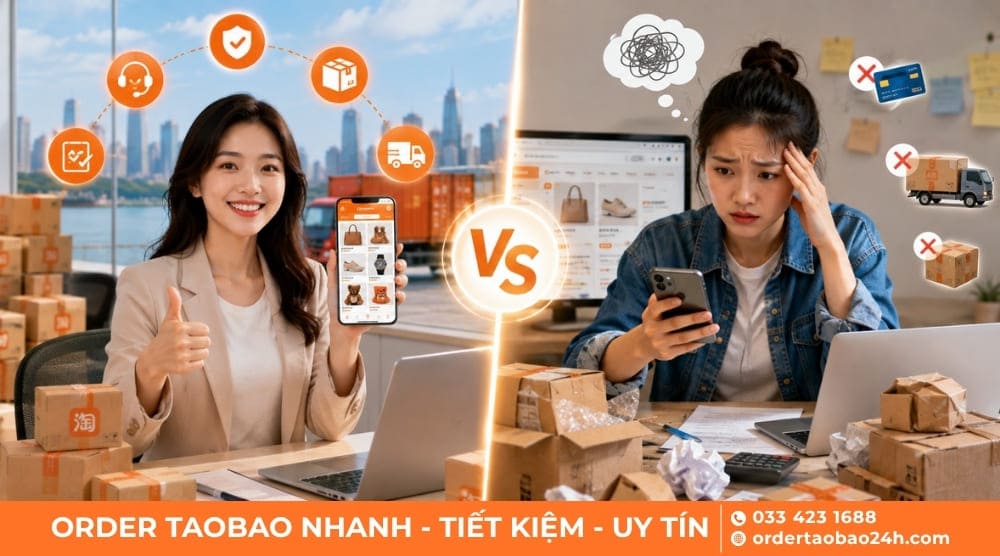 Nên lựa chọn dịch vụ order Taobao uy tín