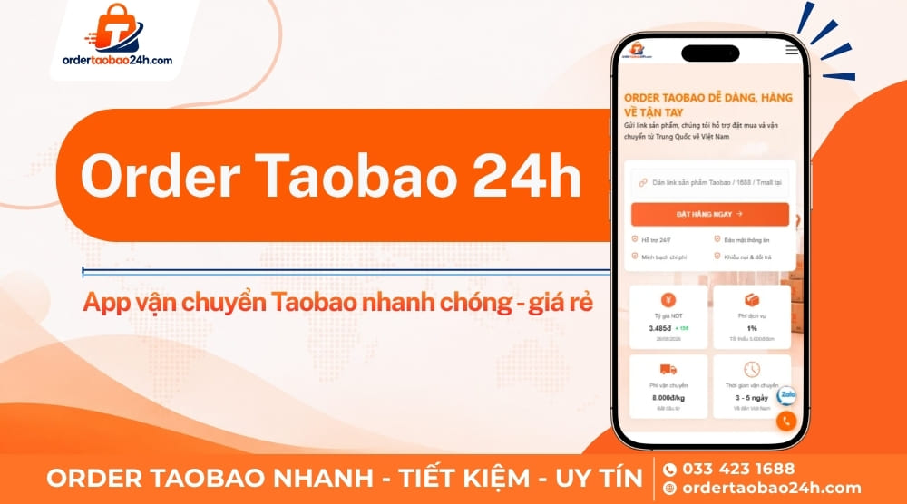 Order Taobao 24h - App vận chuyển Taobao
