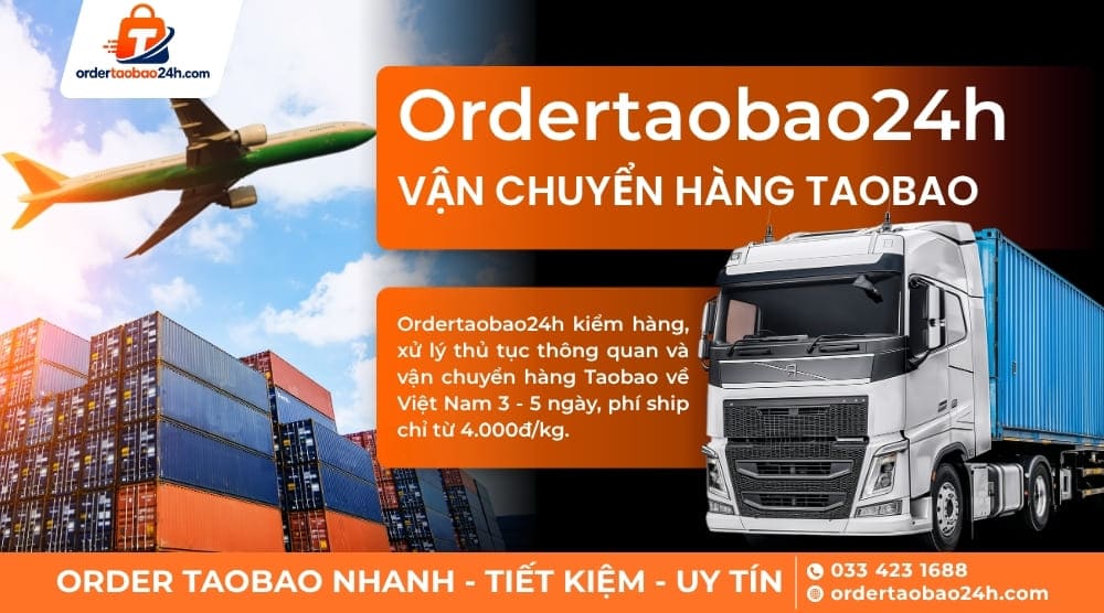 Order Taobao 24h vận chuyển hàng Taobao
