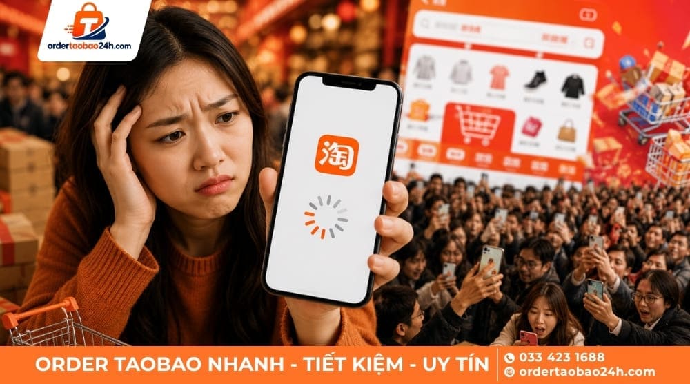 Taobao bị chặn do quá tải không vào được