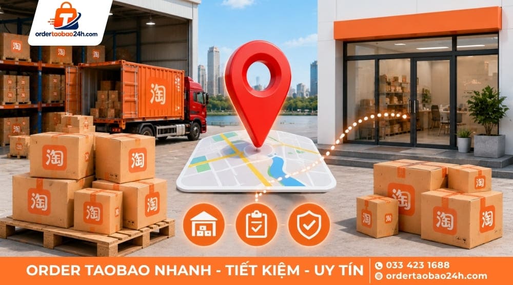 Trung gian order Taobao có địa chỉ rõ ràng