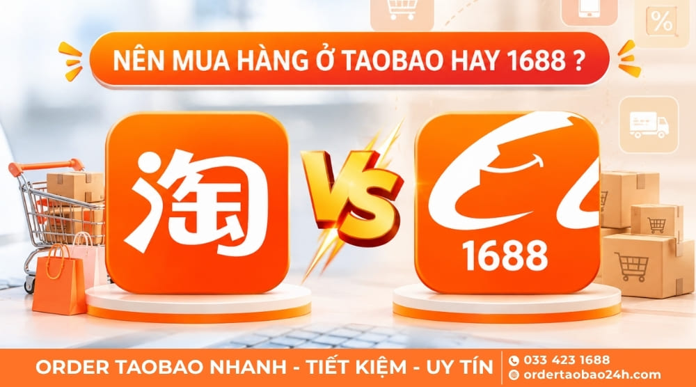 Nên mua hàng Taobao hay 1688